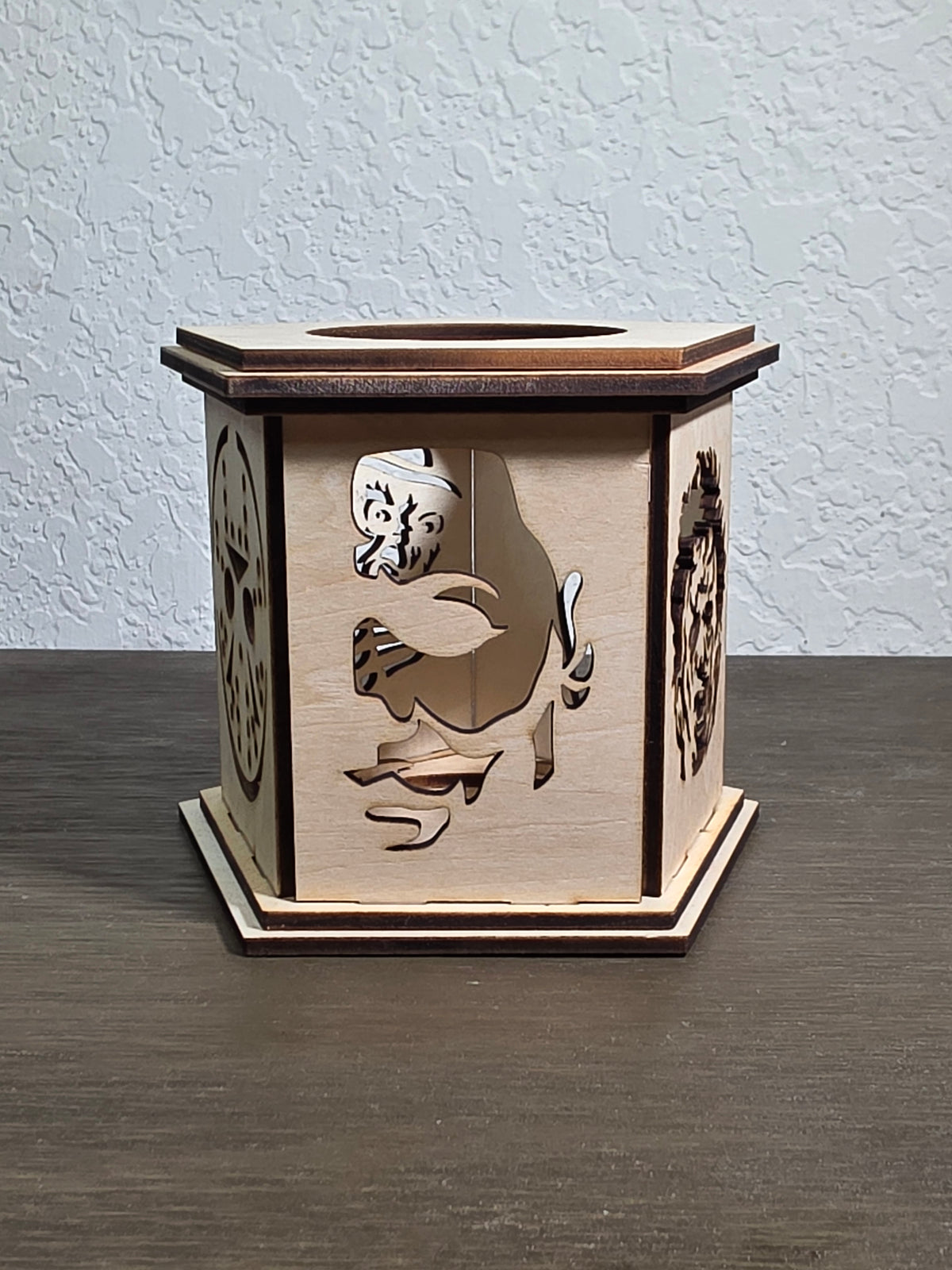 Slasher Silhouette Mini Wood Lantern