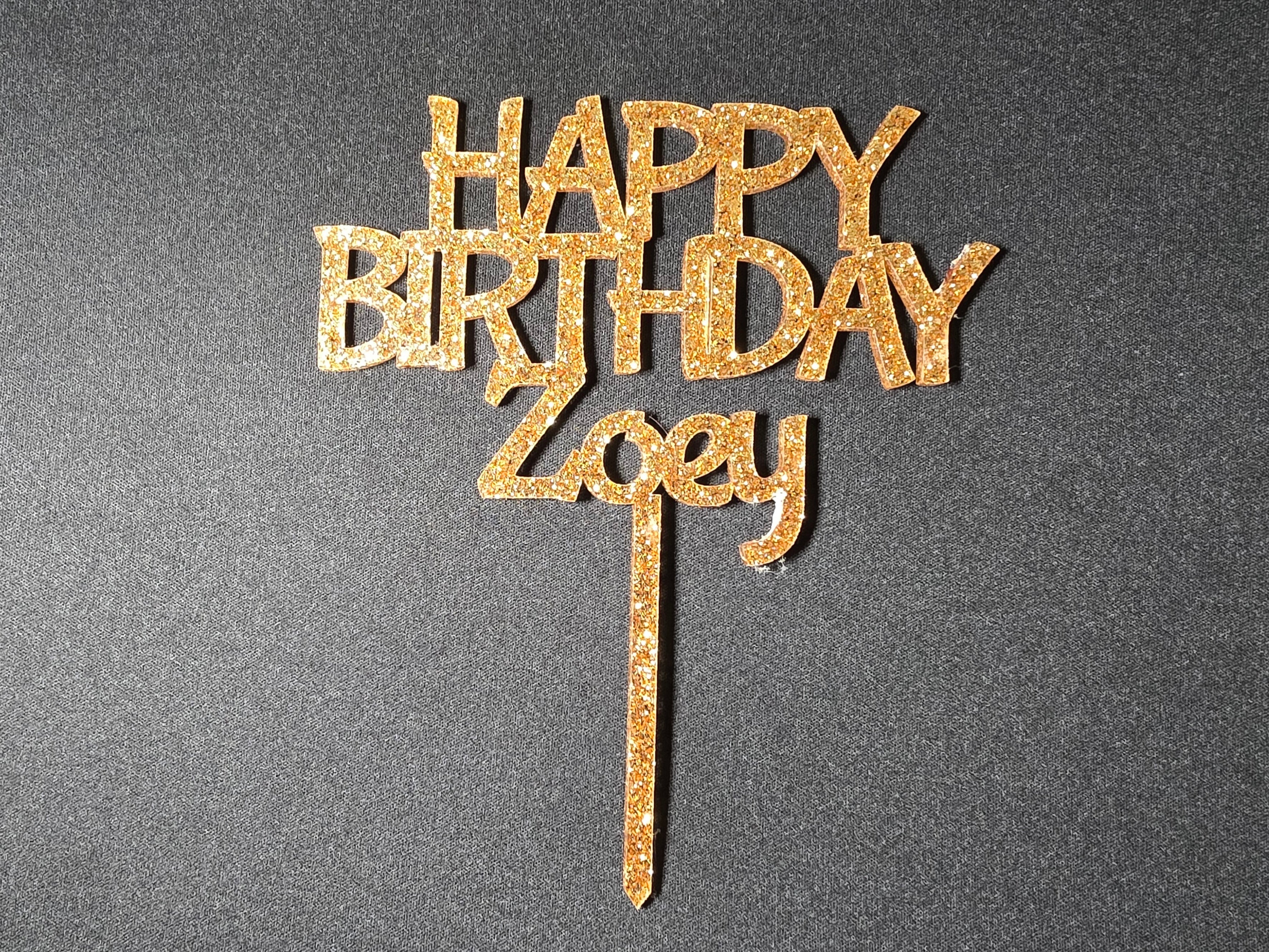Personalized Name Cake Topper