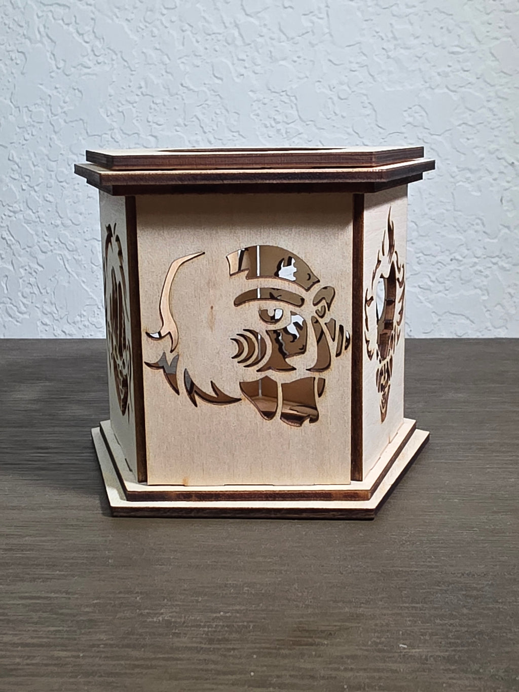 Slasher Silhouette Mini Wood Lantern