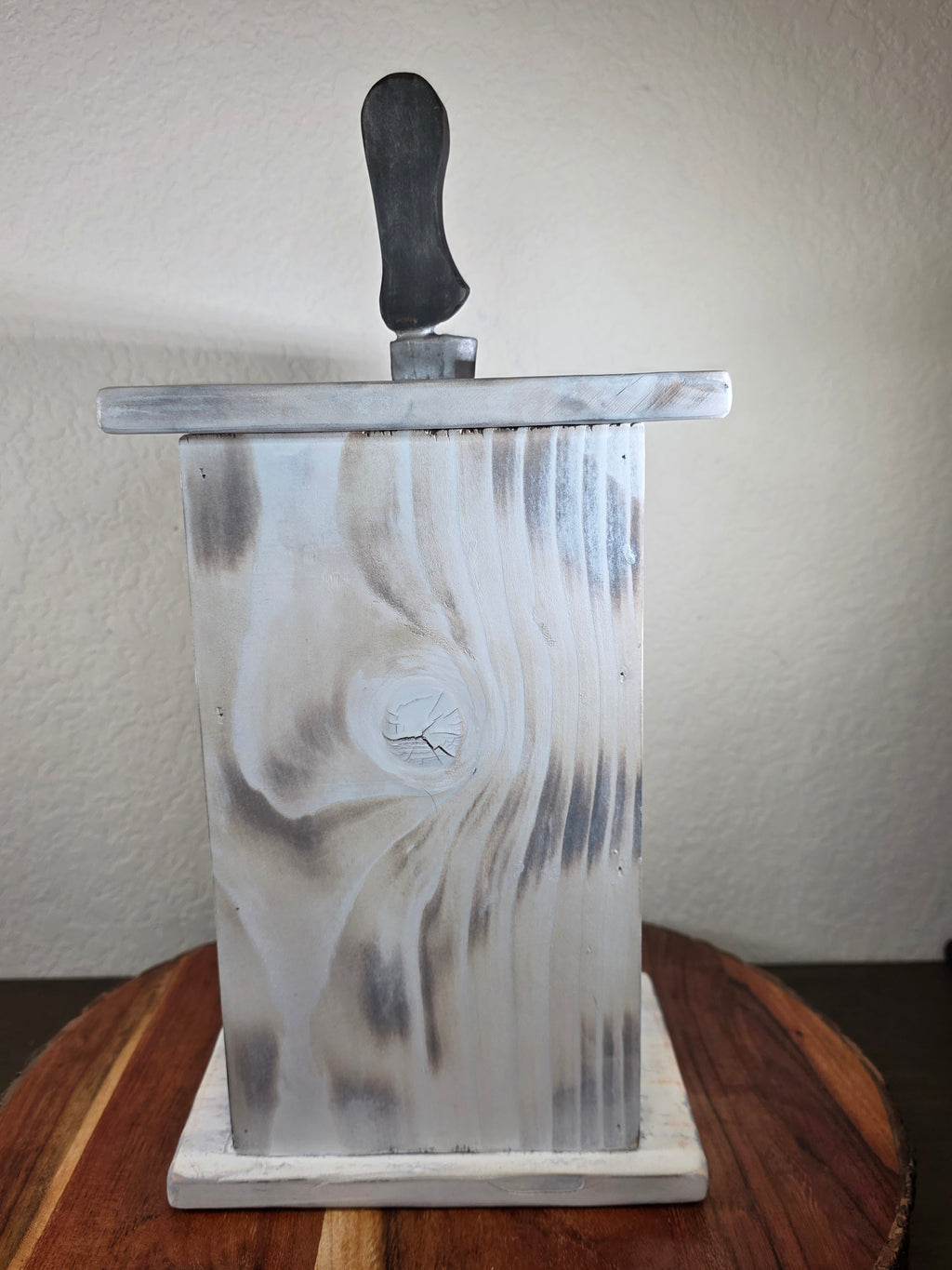 Handcrafted Slasher Film Wooden Lantern