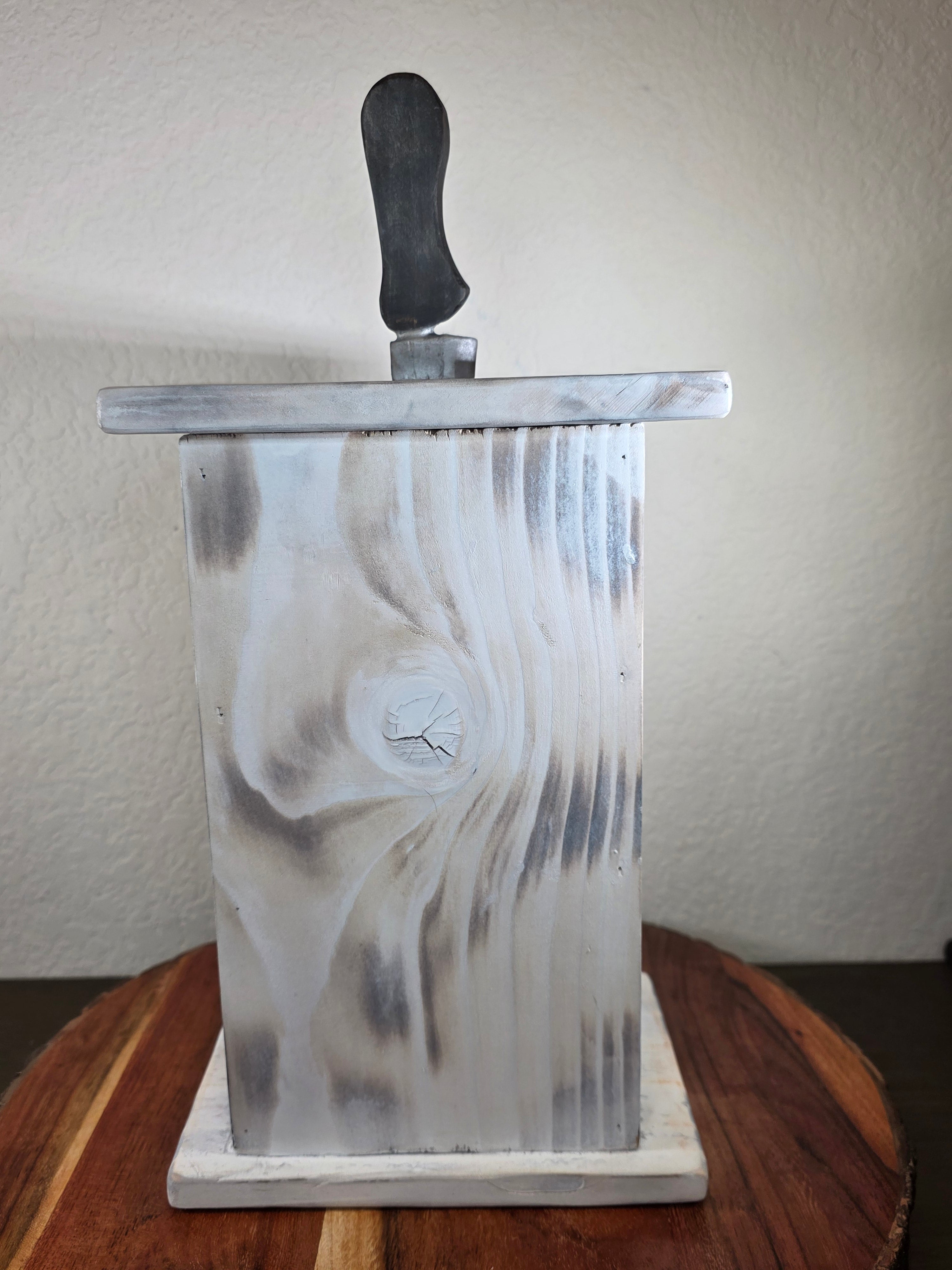 Handcrafted Slasher Film Wooden Lantern