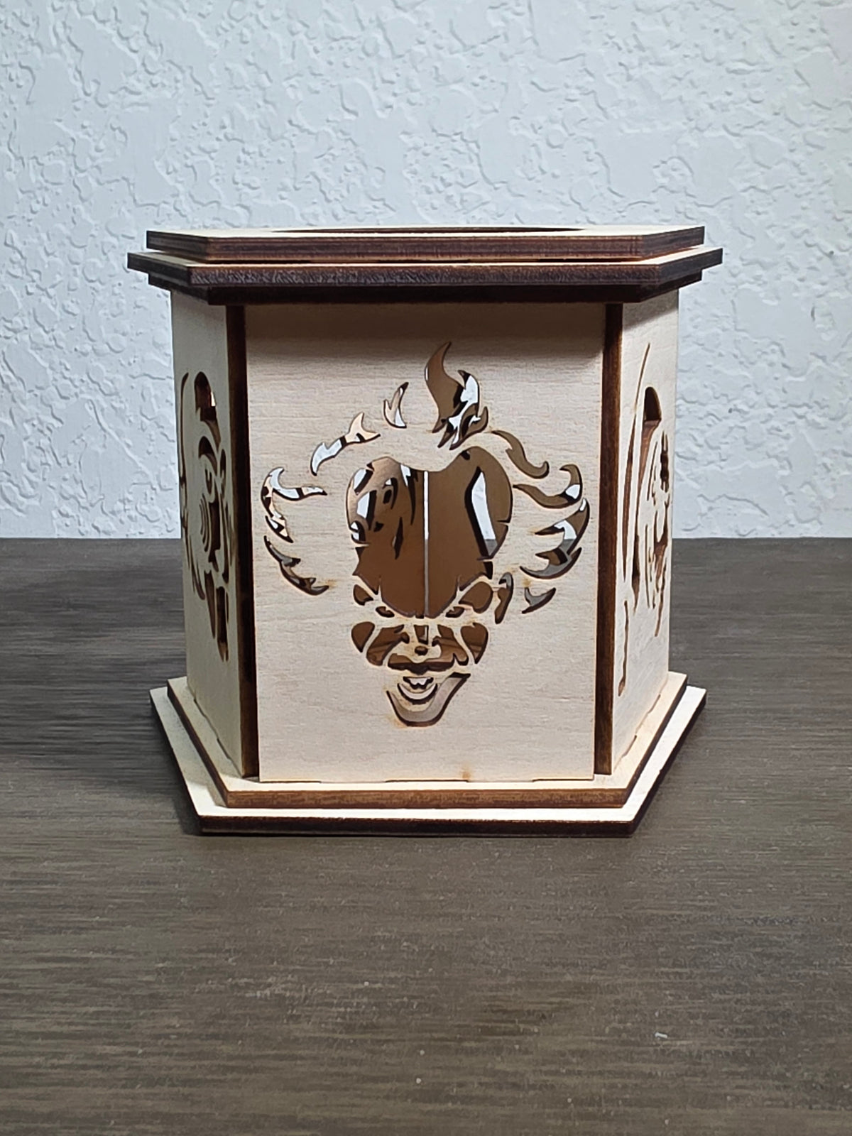 Slasher Silhouette Mini Wood Lantern