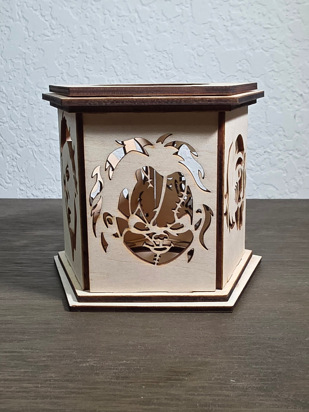 Slasher Silhouette Mini Wood Lantern